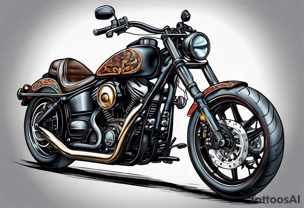 Motorcycle tattoo idea