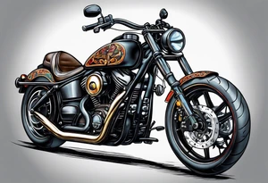 Motorcycle tattoo idea
