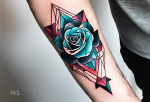 forearm tattoo, geometric, subtle, men,
rose tattoo idea