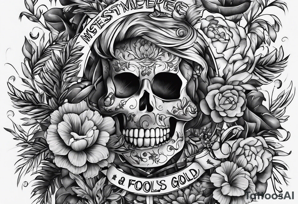 a tattoo representing fools gold by one direction tattoo idea a tattoo representing fools gold by one direction tattoo idea