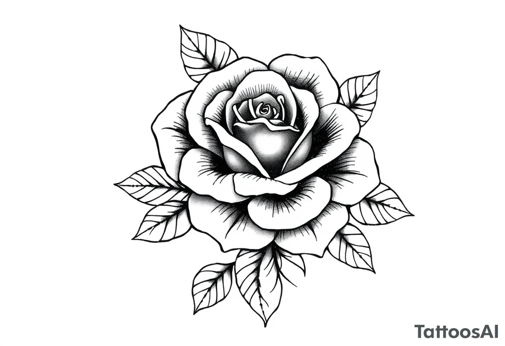 Gun mandala rose tattoo idea