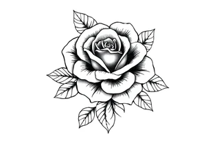 Gun mandala rose tattoo idea