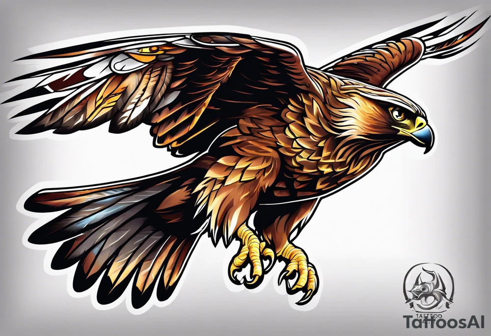 Hawk tuah that thang tattoo idea