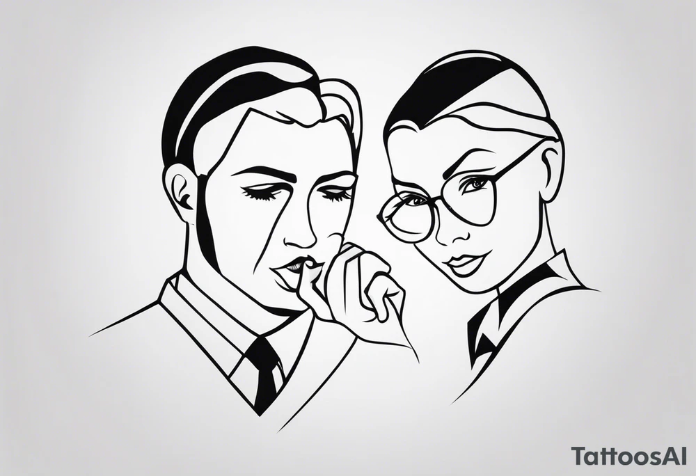 Give a idea for two people to get tattoos that compliment each other that show a “meant to be” type tattoo idea