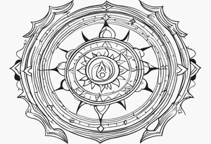 vedic astrology tattoo idea