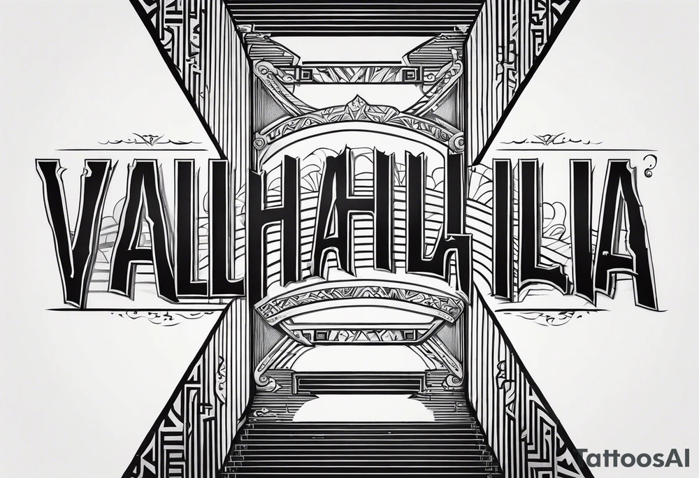 Valhalla stairs tattoo idea