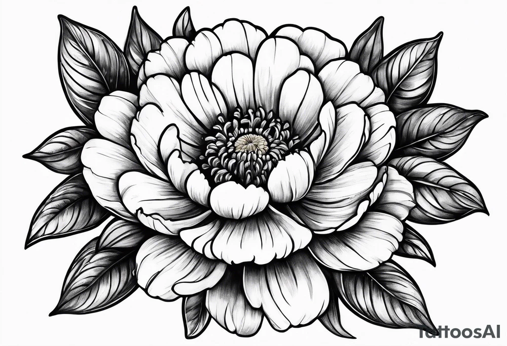 A stemless marigold tattoo idea