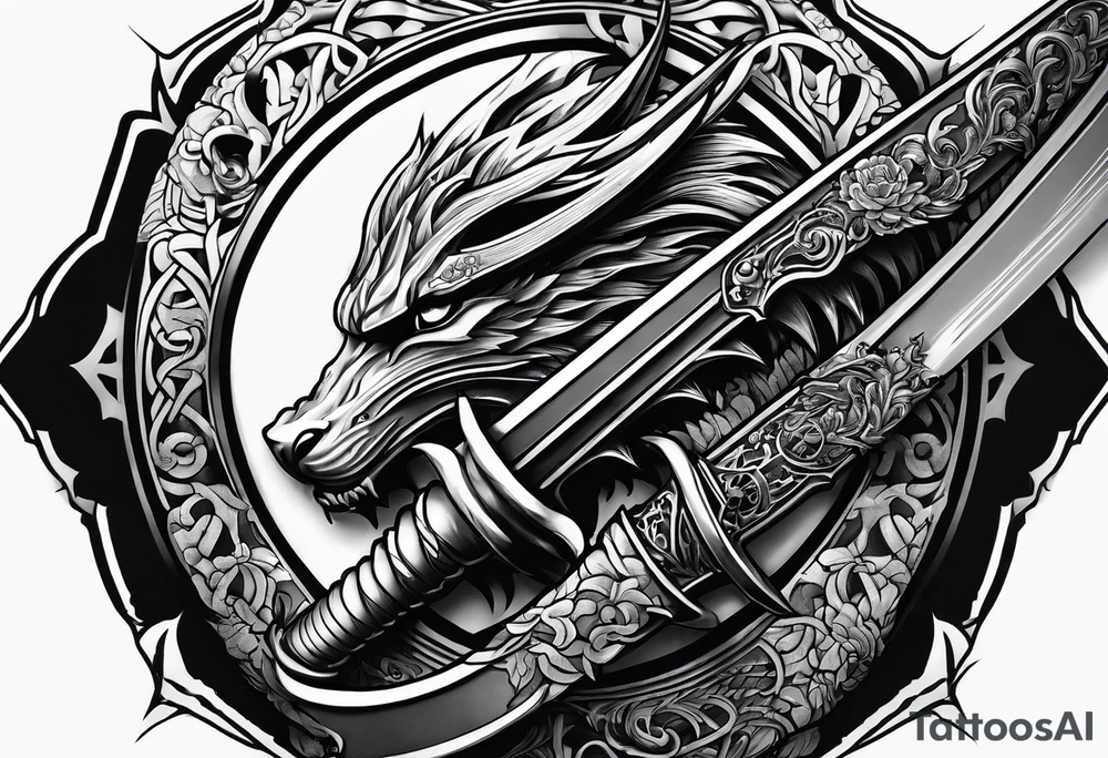 Katana tattoo idea