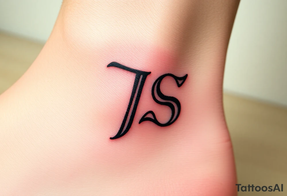 J and s letters tattoo idea
