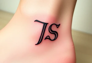 J and s letters tattoo idea