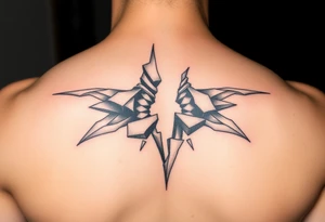 3d broken tattoo idea