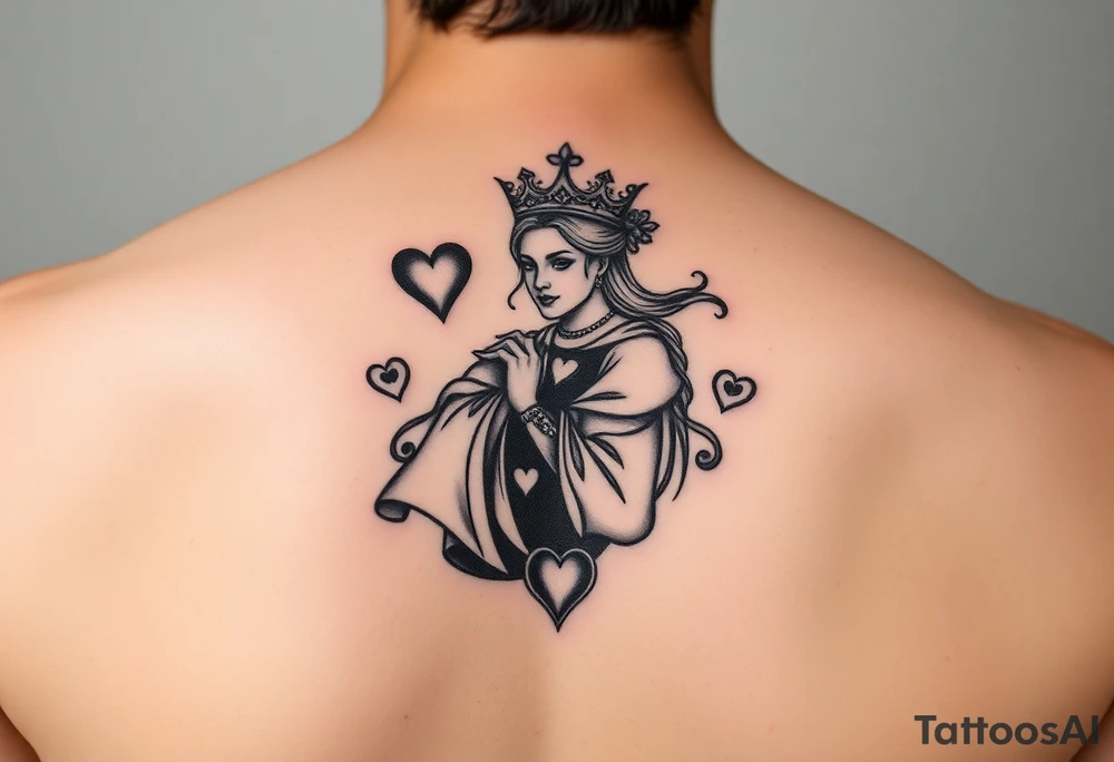 Queen of Hearts tattoo idea