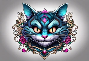 Cheshire Cat tattoo idea