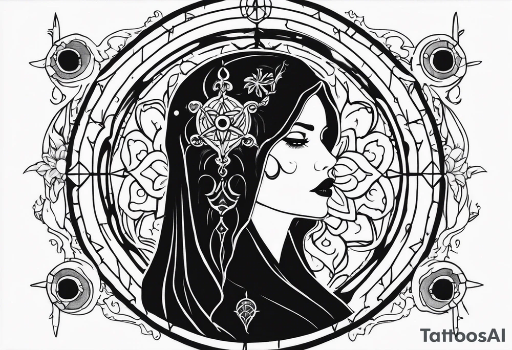 death and beauty, Eldridge horror, astrology tattoo idea