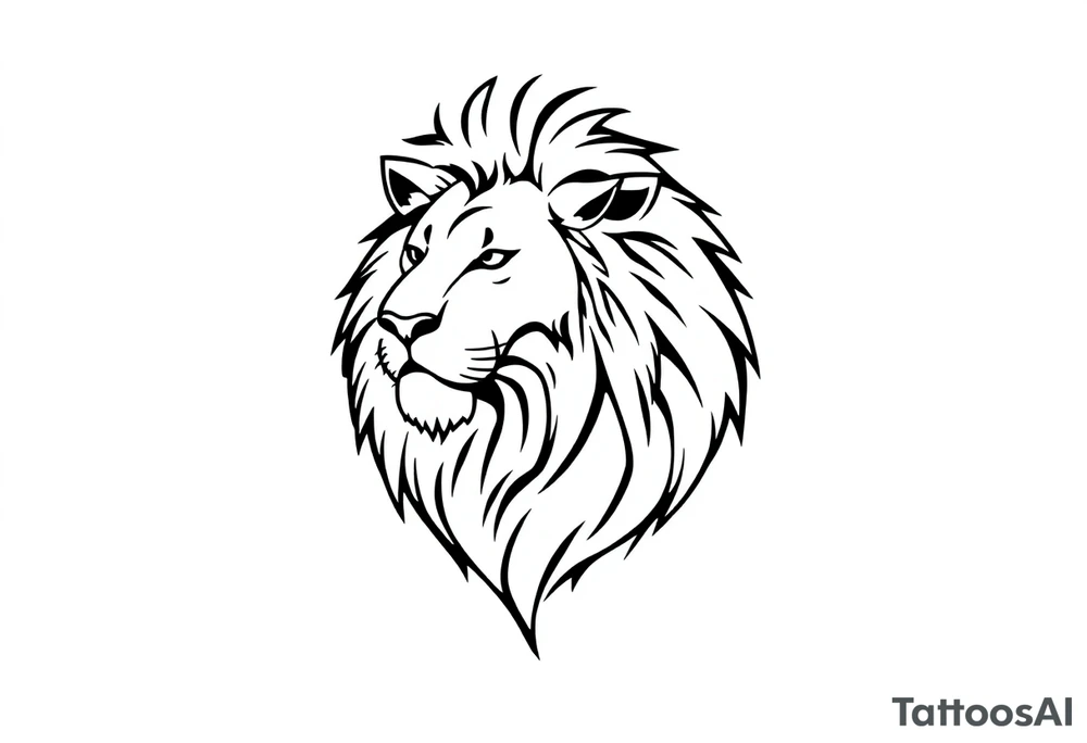 a lion tattoo idea