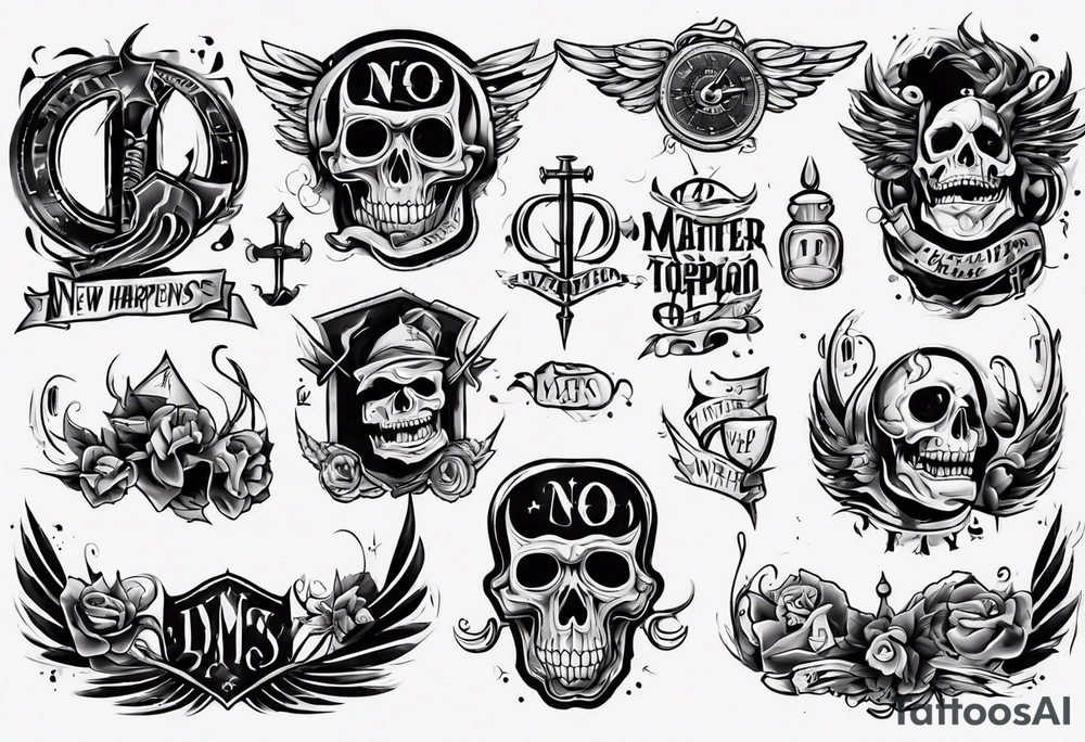 In Times New Roman font: No Matter What Happens... tattoo idea