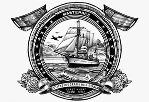 Coast Guard command center Guam radio transmissions tattoo idea