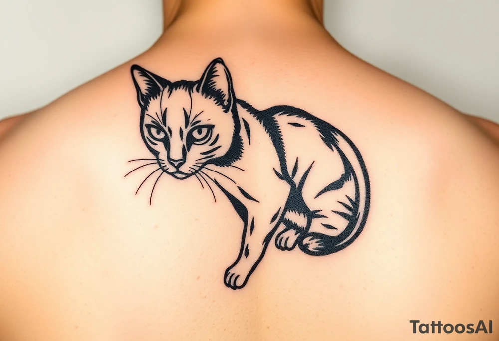 Black Cat tattoo idea