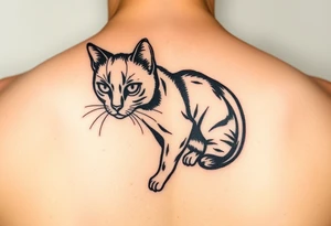 Black Cat tattoo idea