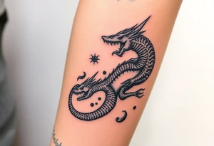 medieval woodcut sea map monsters tattoo idea