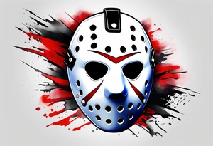 Friday the 13th Jason mask tattoo idea
