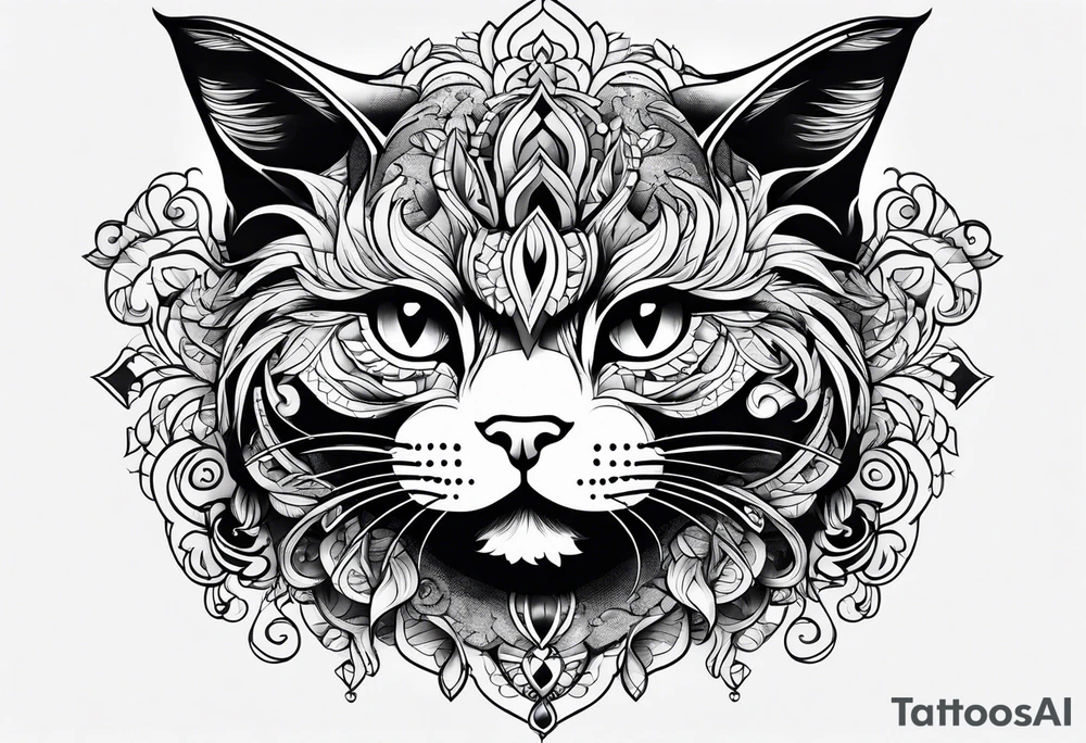 cat tattoo idea