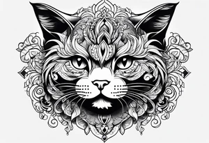 cat tattoo idea