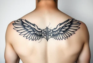 Angle wings tattoo idea