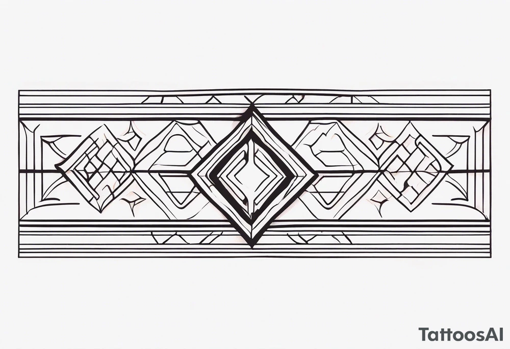 Horizontal Band tattoo idea