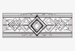 Horizontal Band tattoo idea