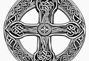Celtic cross tattoo idea