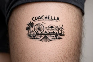 Coachella music festival tattoo idea