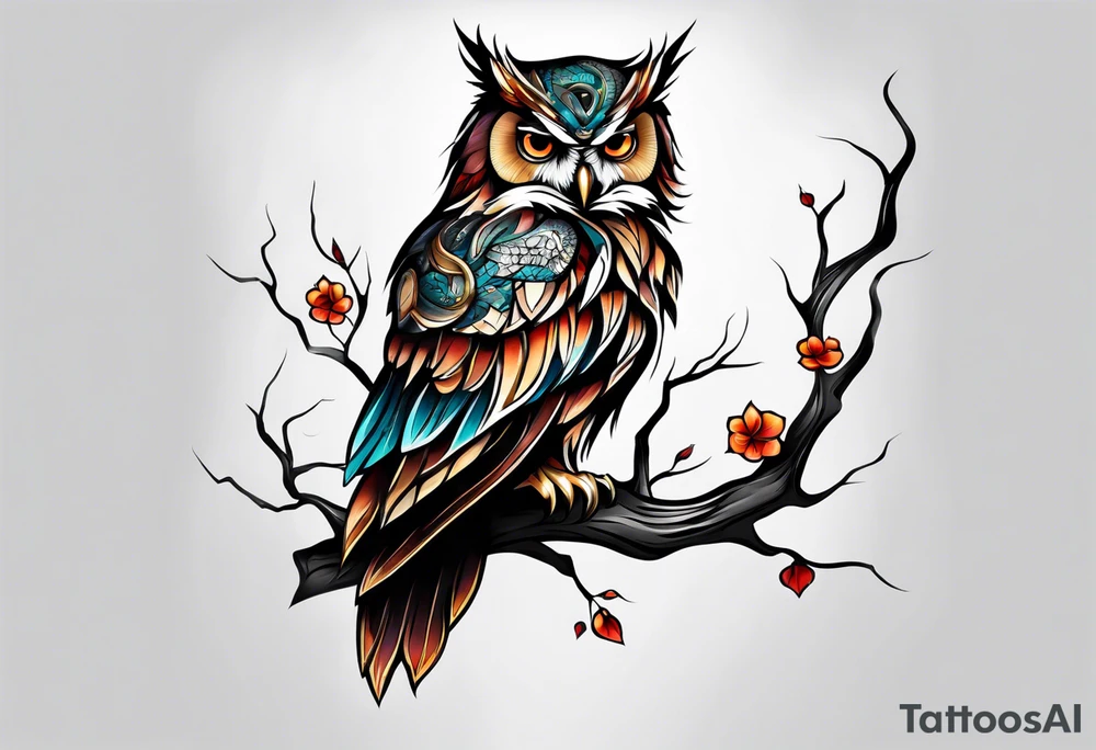 Owl Mage tattoo idea