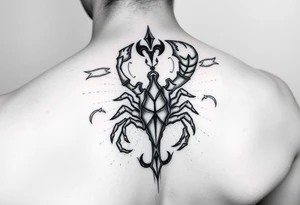 Virgo, Scorpio, combined, love tattoo idea