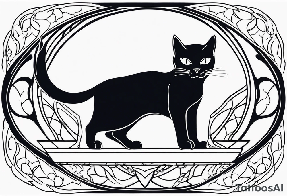 Feline spectre tattoo idea