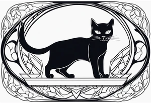 Feline spectre tattoo idea
