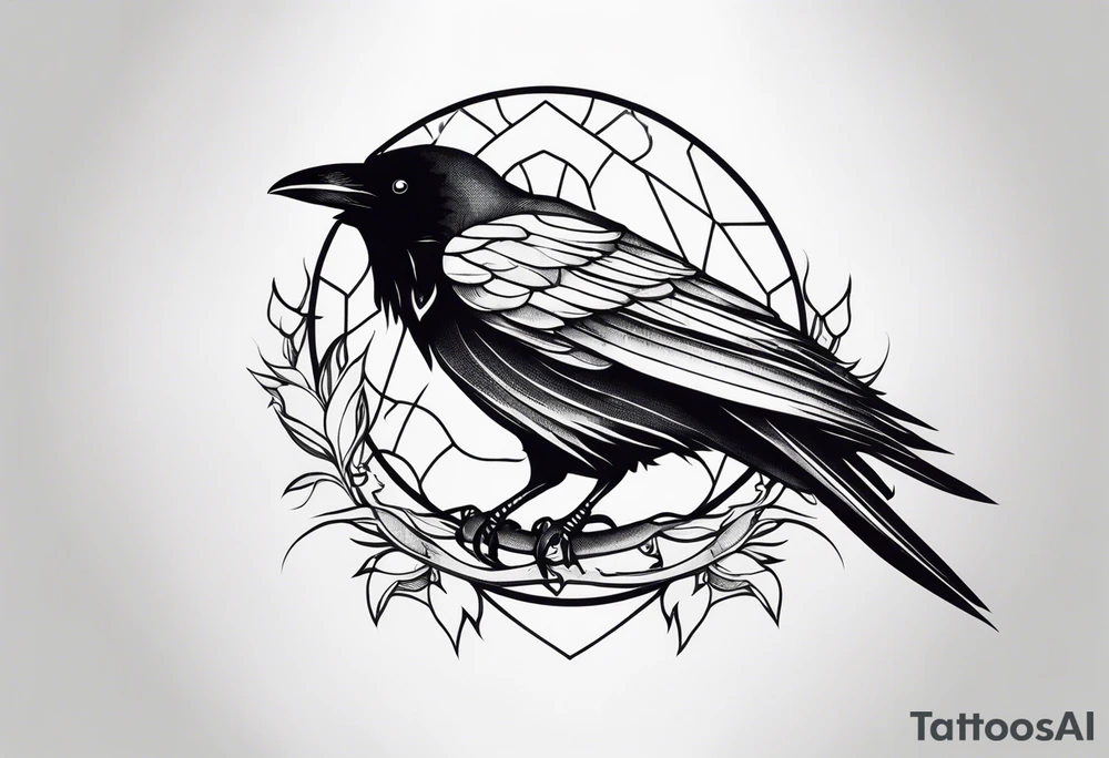 Raven tattoo idea