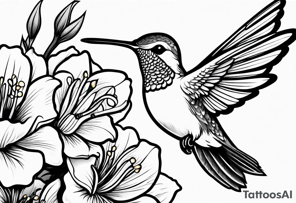 hummingbird tattoo idea