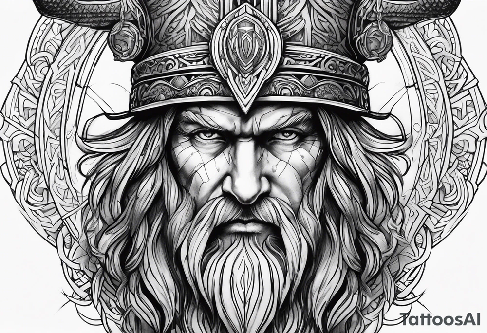 Odin’s face tattoo idea