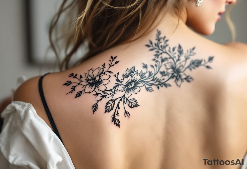 tatuagem delicada para costas tattoo idea