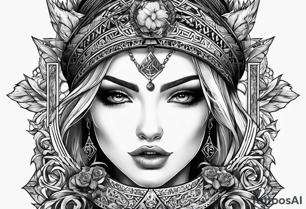 inside the card i want the rune dagaz tattoo idea