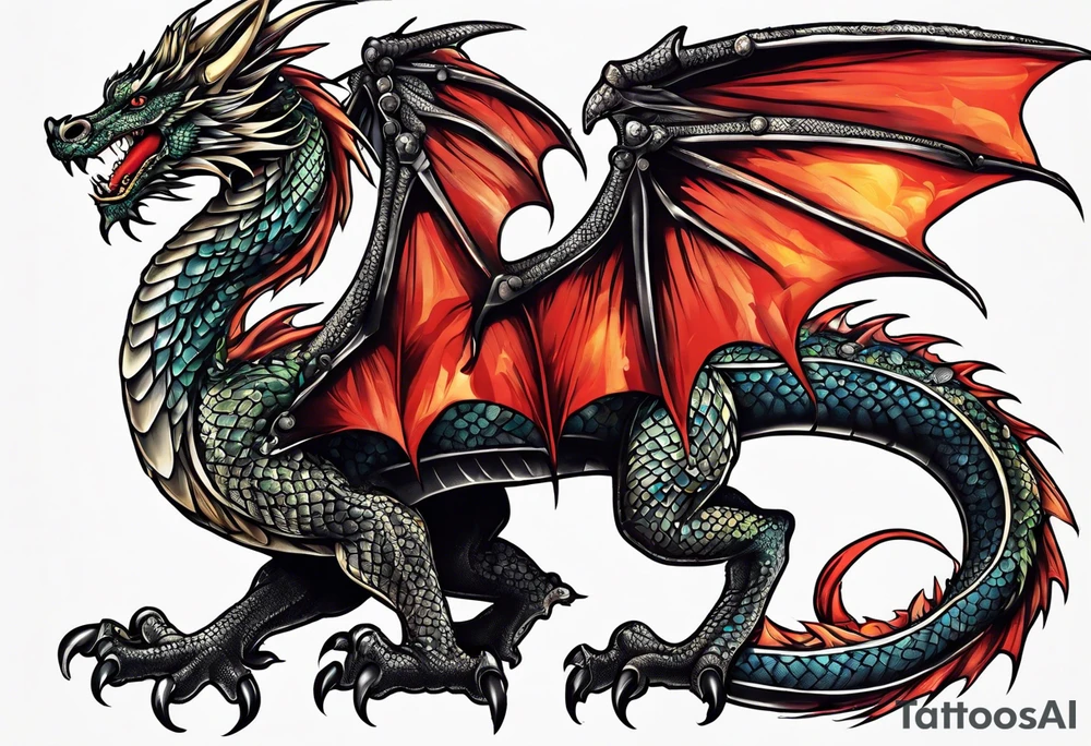 welsh dragon tattoo idea