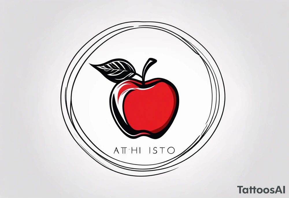 Red Apple tattoo idea