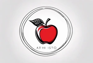 Red Apple tattoo idea