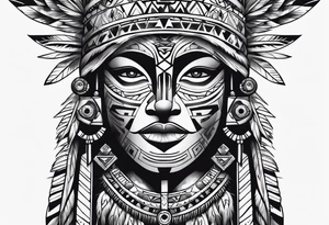 Totem pole Cherokee tattoo idea