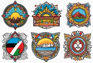 Iraq, Afghanistan, Eritrea, Bosnia, Nunavut tattoo idea