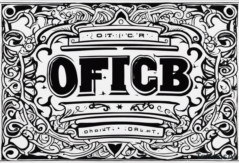 Officer B.D. tattoo idea