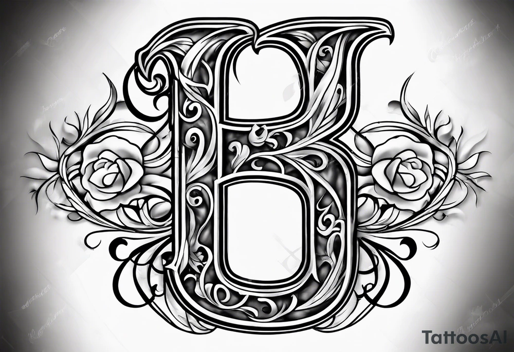 The intertwined script letter ‘E’ tattoo idea The intertwined script letter ‘E’ tattoo idea