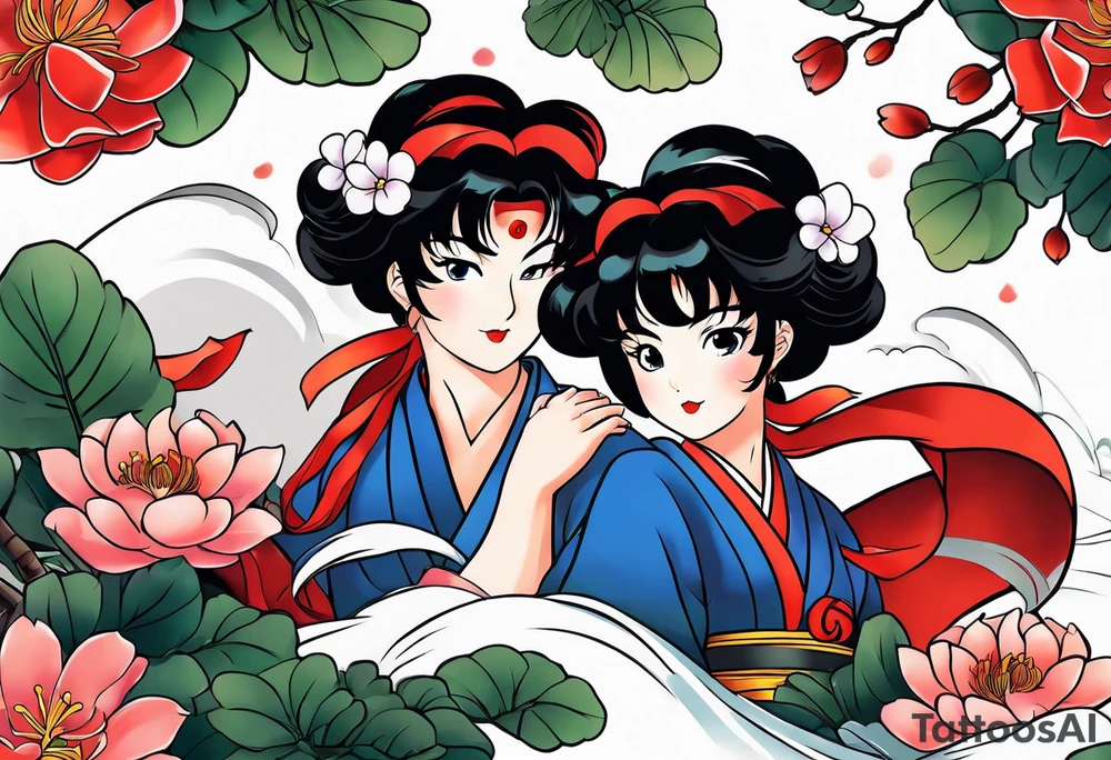Sleeve ranma tattoo tattoo idea