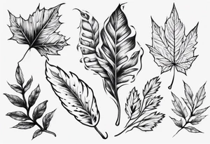 a tattoo that goes good with leafes tattoo idea